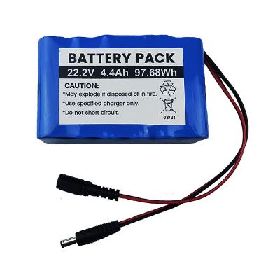 22 .2V18650充電式大容量リチウムイオン電池パック電子玩具用バッテリーパック